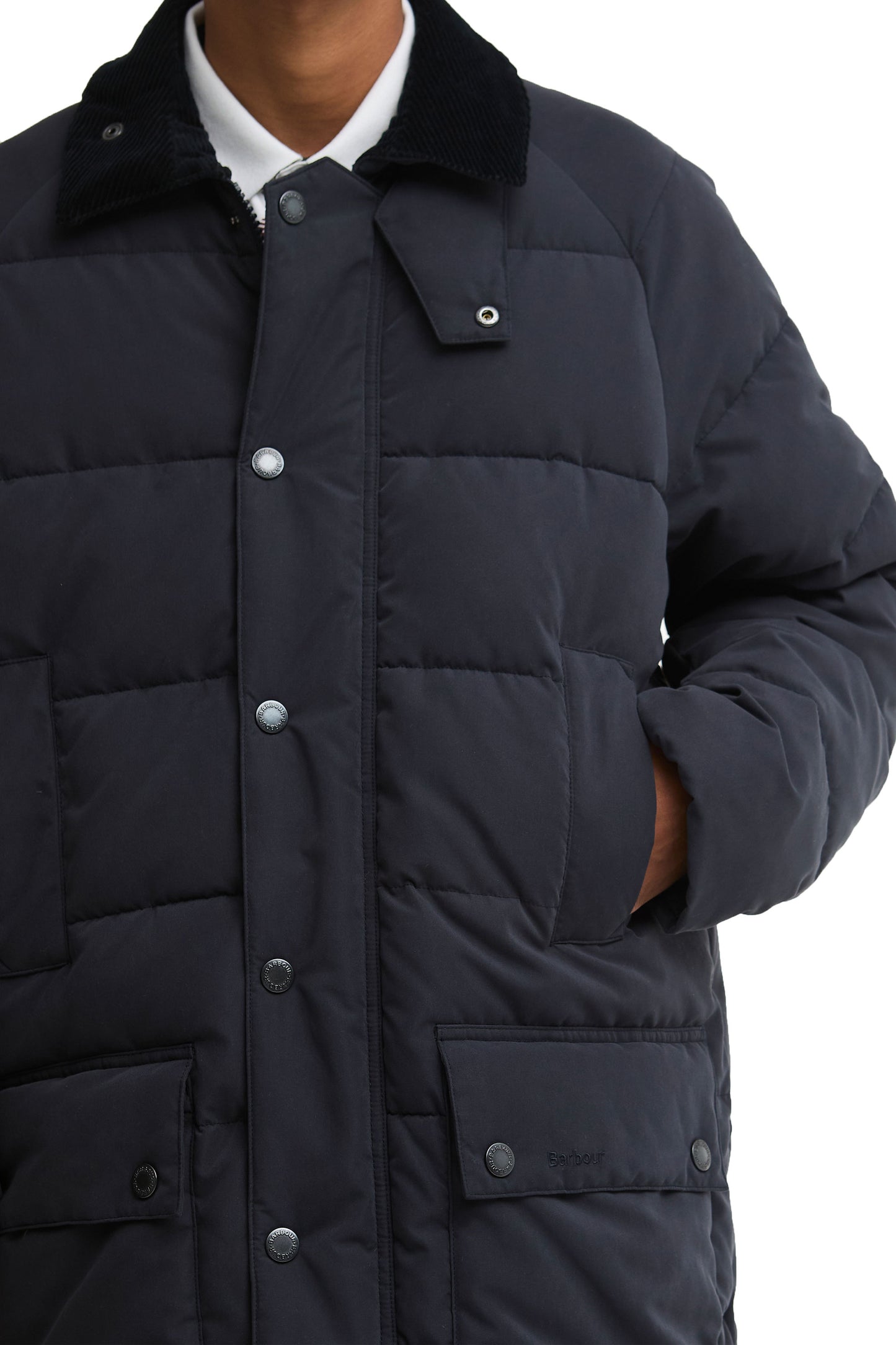 BARBOUR BEAUFORT PUFFER JACKET DARK NAVY Barbour Michael Stewart Menswear  Jackets