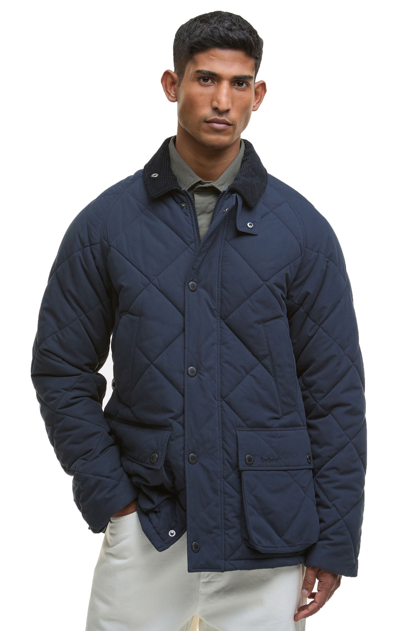 BARBOUR BEDALE QUILTED JACKET NAVY