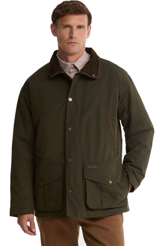 BARBOUR BROMFIELD JACKET DARK OLIVE Barbour Michael Stewart Menswear  Jackets