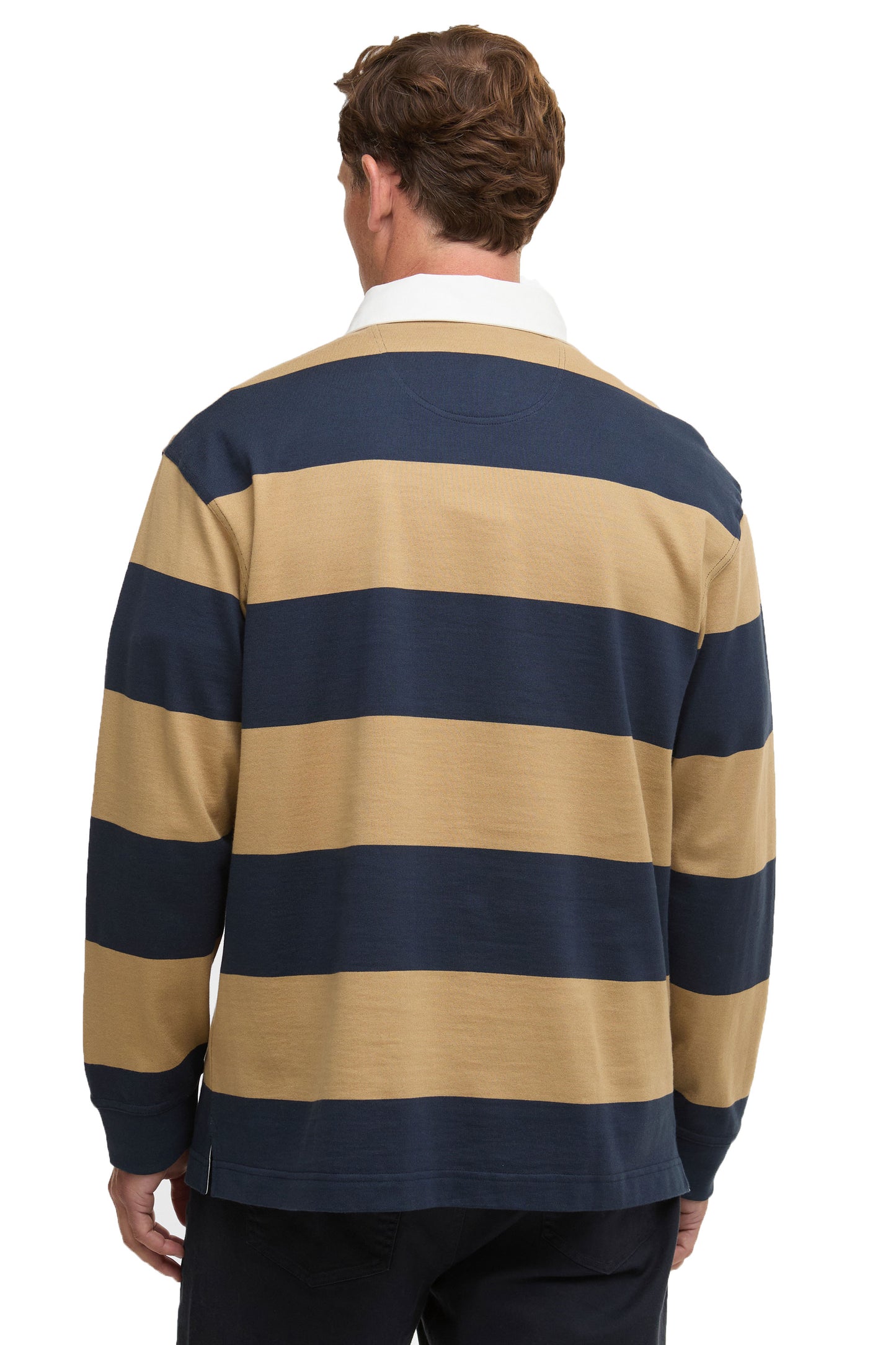 BARBOUR BROOME RUGBY SHIRT NAVY/TRENCH