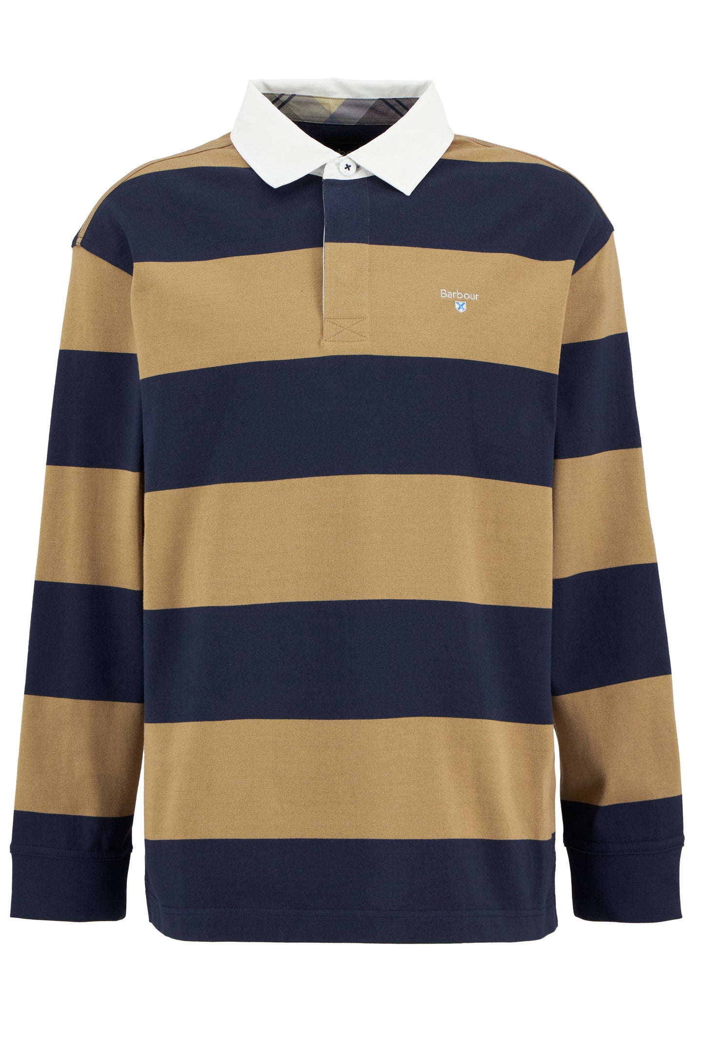 BARBOUR BROOME RUGBY SHIRT NAVY/TRENCH