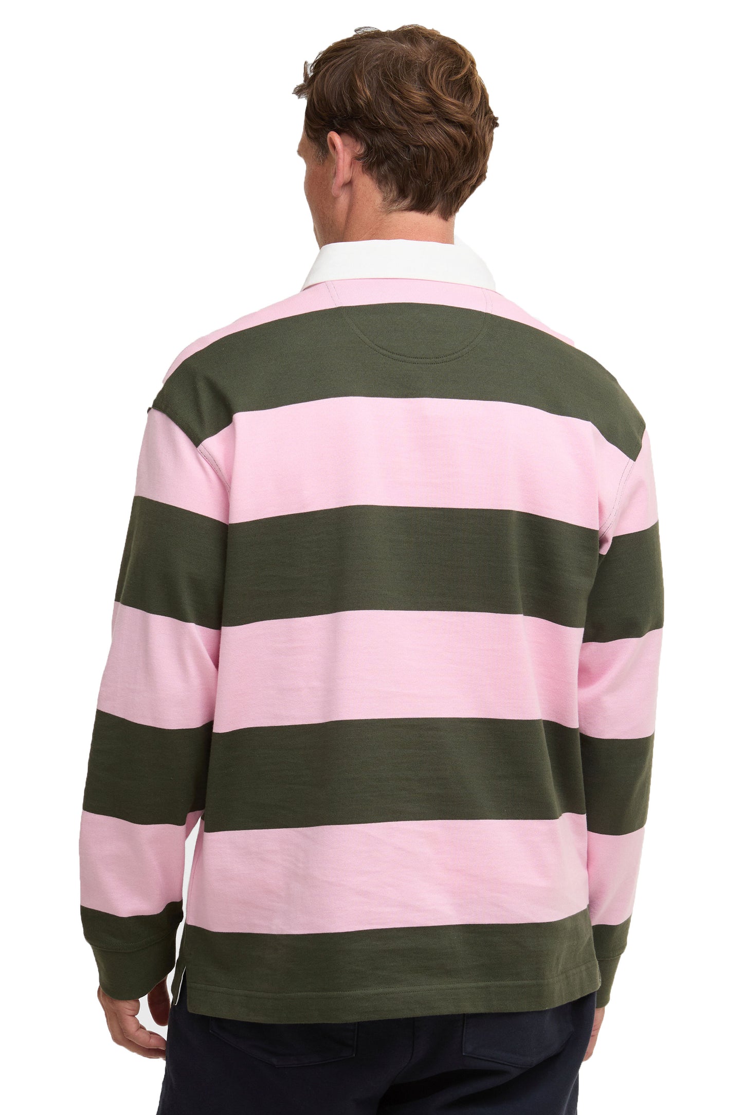 BARBOUR BROOME RUGBY SHIRT PINK