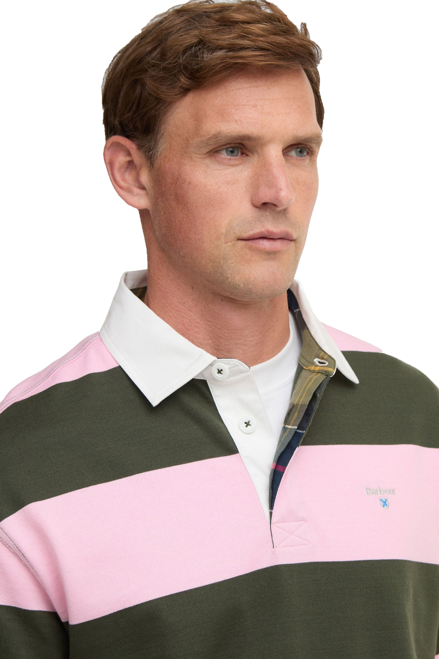 BARBOUR BROOME RUGBY SHIRT PINK