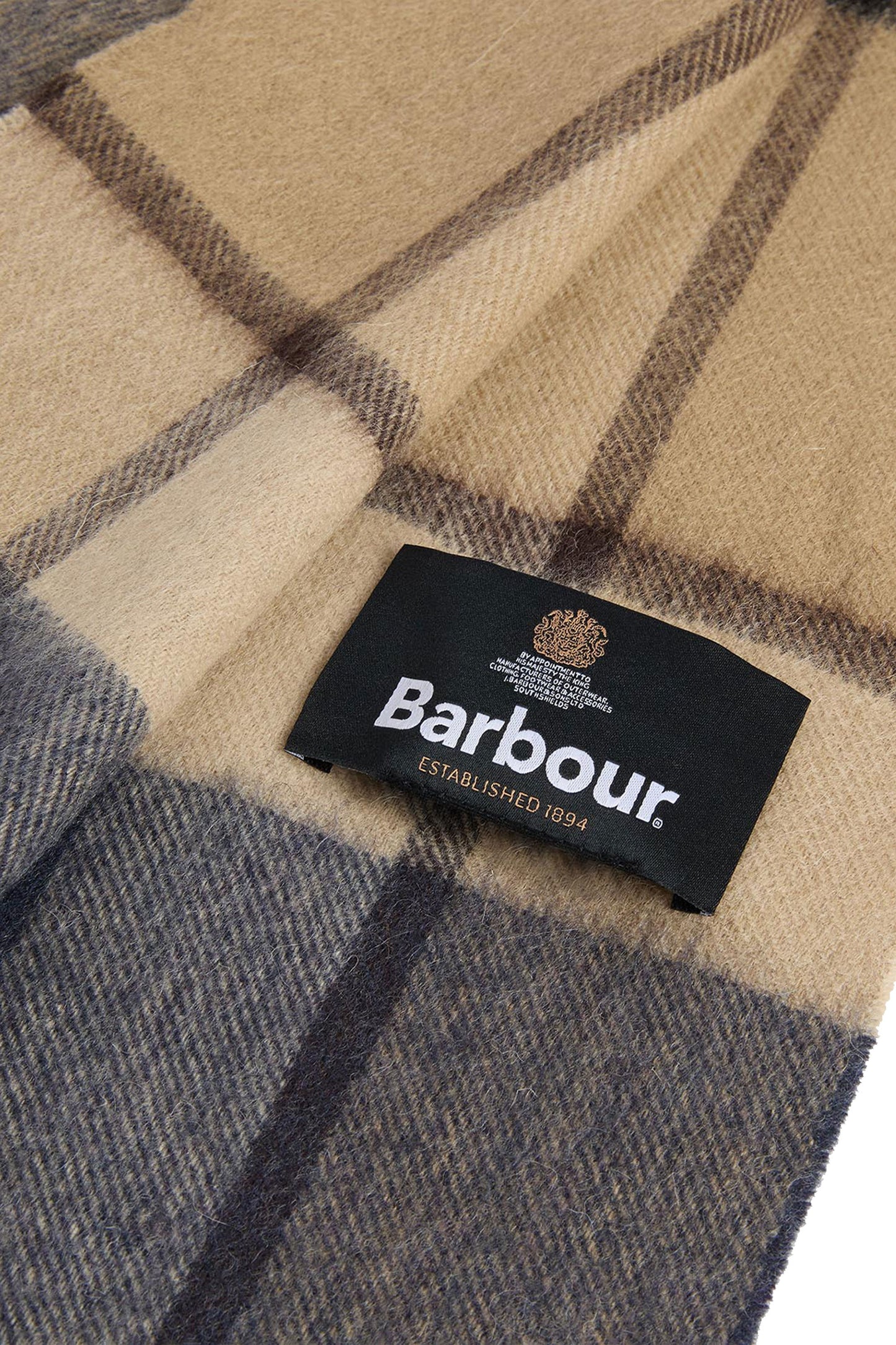 BARBOUR CARRBRIDGE TARTAN SCARF BIRCHWOOD Barbour Michael Stewart Menswear  Scarves