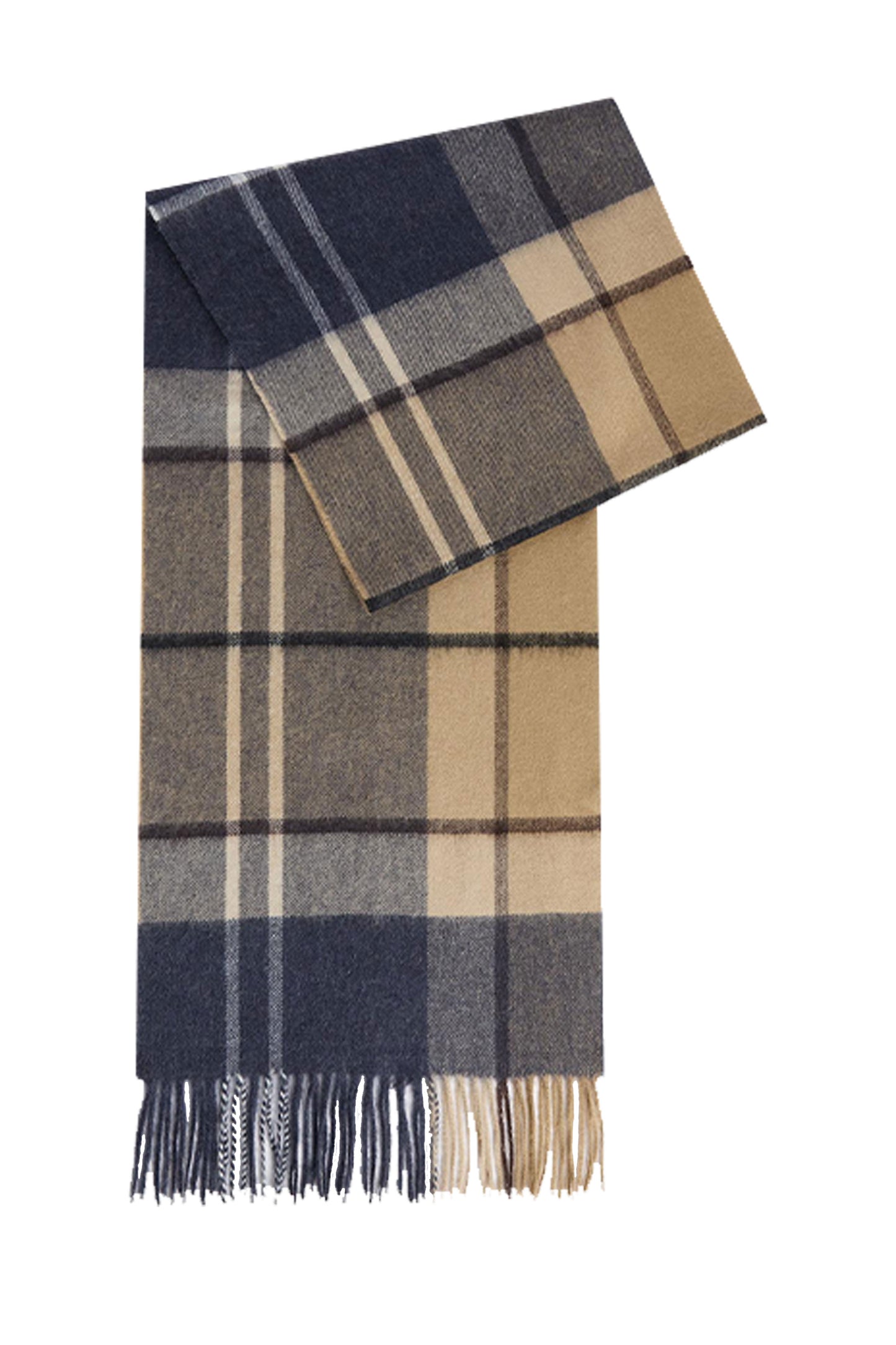 BARBOUR CARRBRIDGE TARTAN SCARF BIRCHWOOD Barbour Michael Stewart Menswear  Scarves