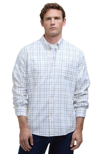 BARBOUR CASWELL TATTERSALL SHIRT PINE GREEN Barbour
