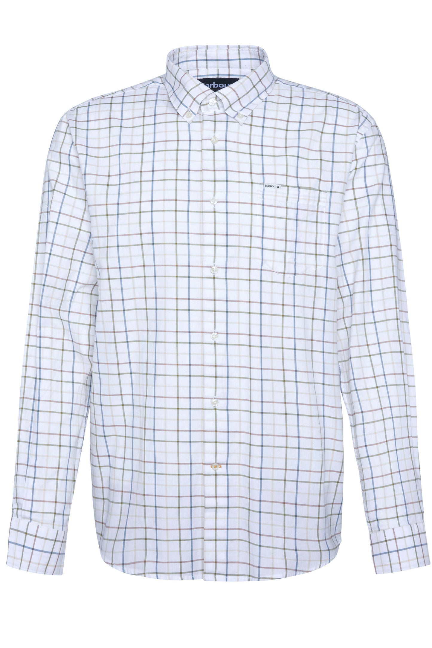 BARBOUR CASWELL TATTERSALL SHIRT PINE GREEN