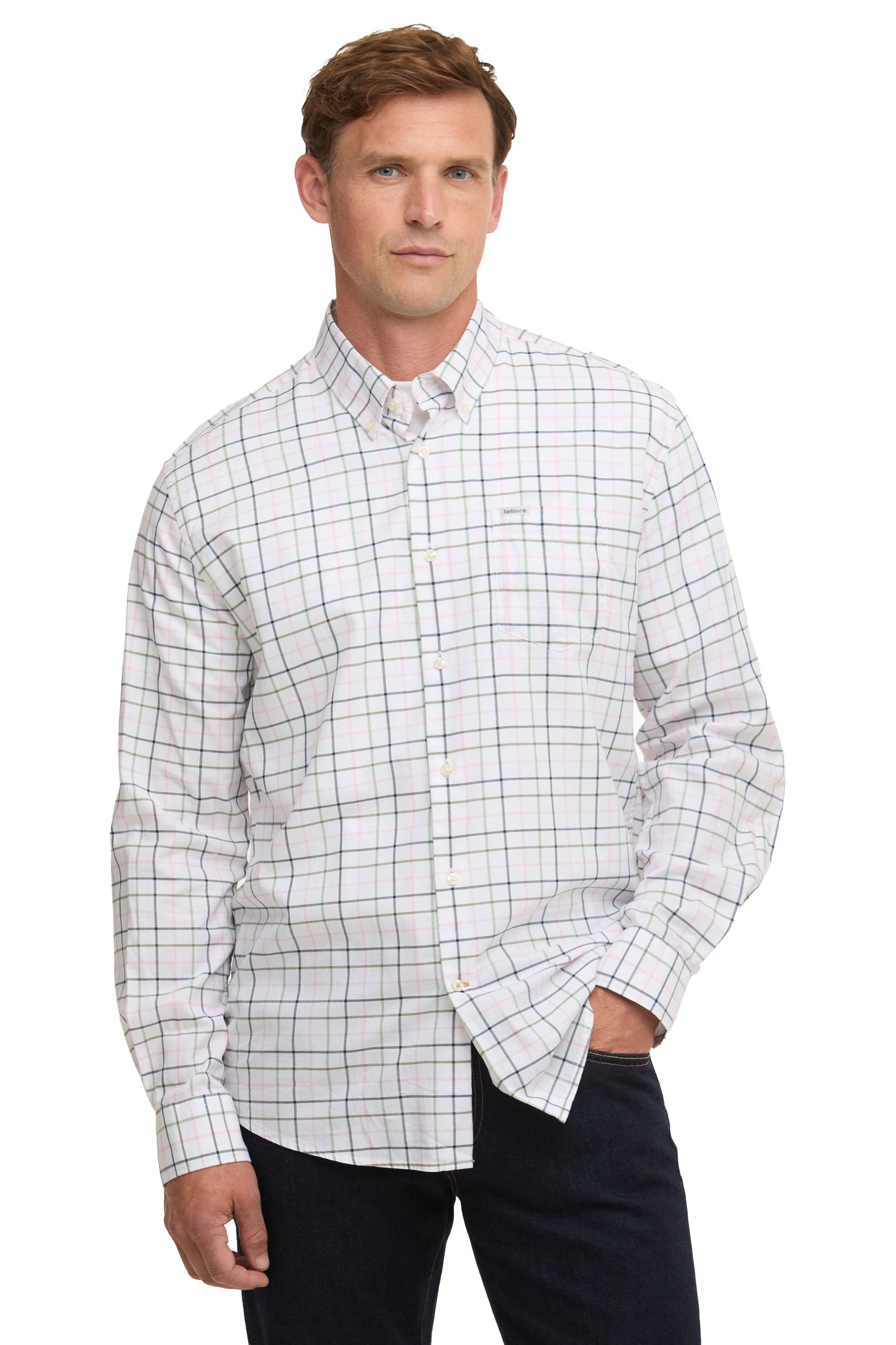 BARBOUR CASWELL TATTERSALL SHIRT PINK