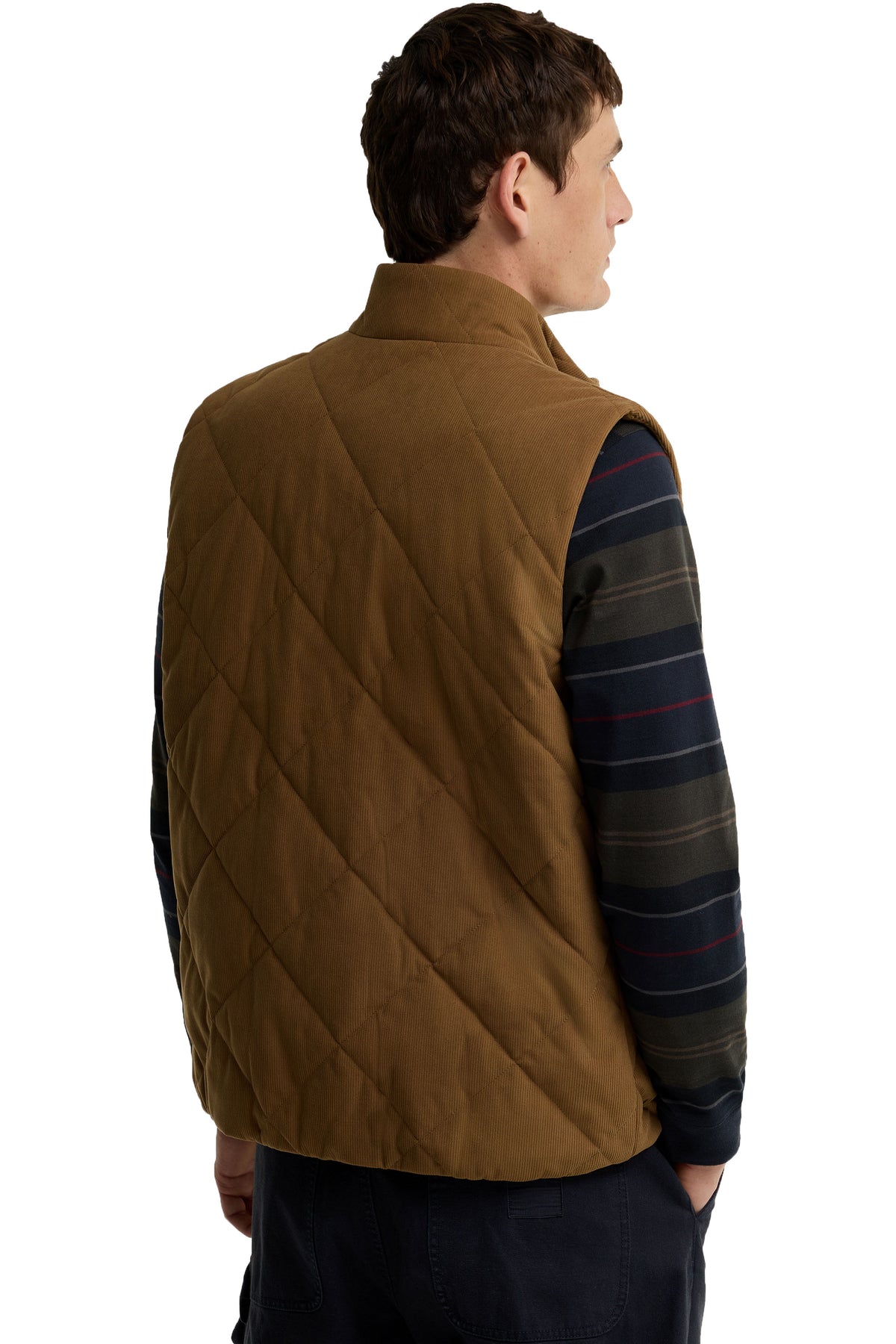 BARBOUR CORDEN GILET | DARK SAND