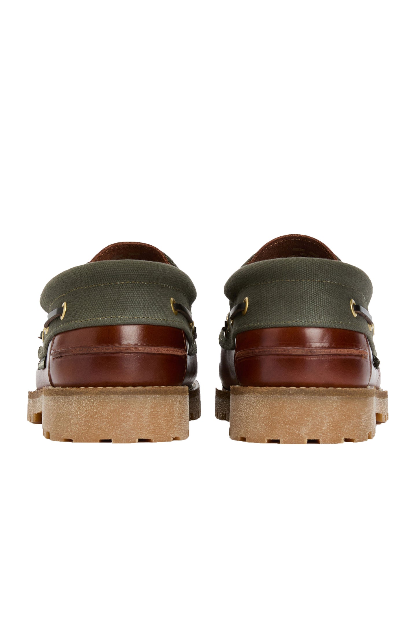 BARBOUR DECK BOAT SHOE MAHOGANY