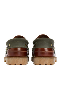 BARBOUR DECK BOAT SHOE MAHOGANY Barbour