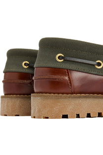 BARBOUR DECK BOAT SHOE MAHOGANY Barbour
