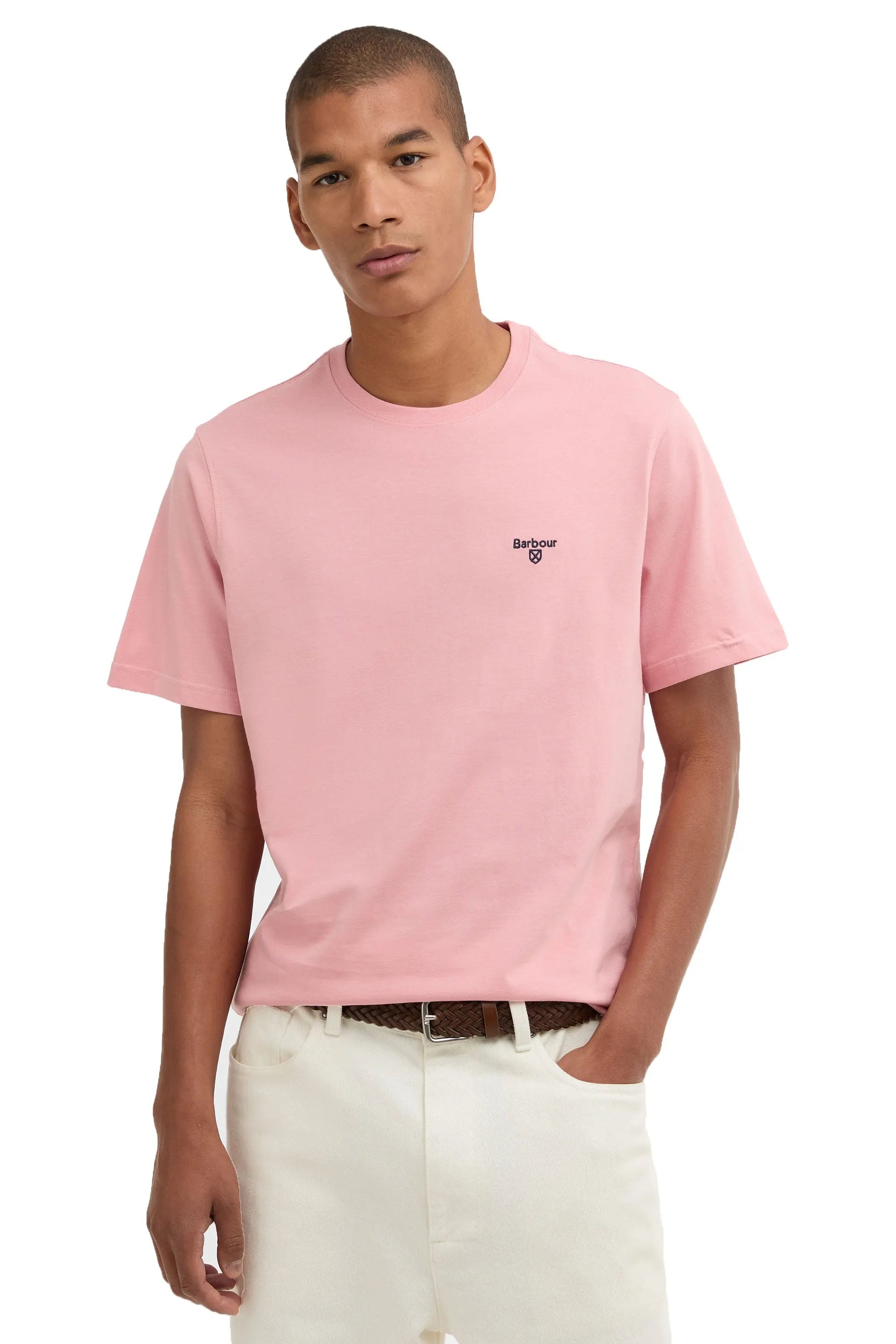 BARBOUR ESSENTIAL SPORTS T-SHIRT MINERAL PINK Barbour