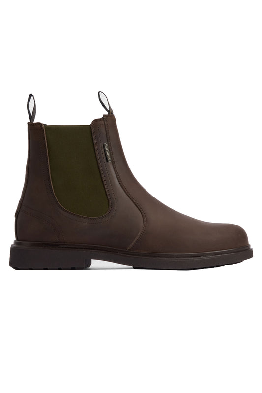 BARBOUR HALE CHELSEA BOOT DARK BROWN