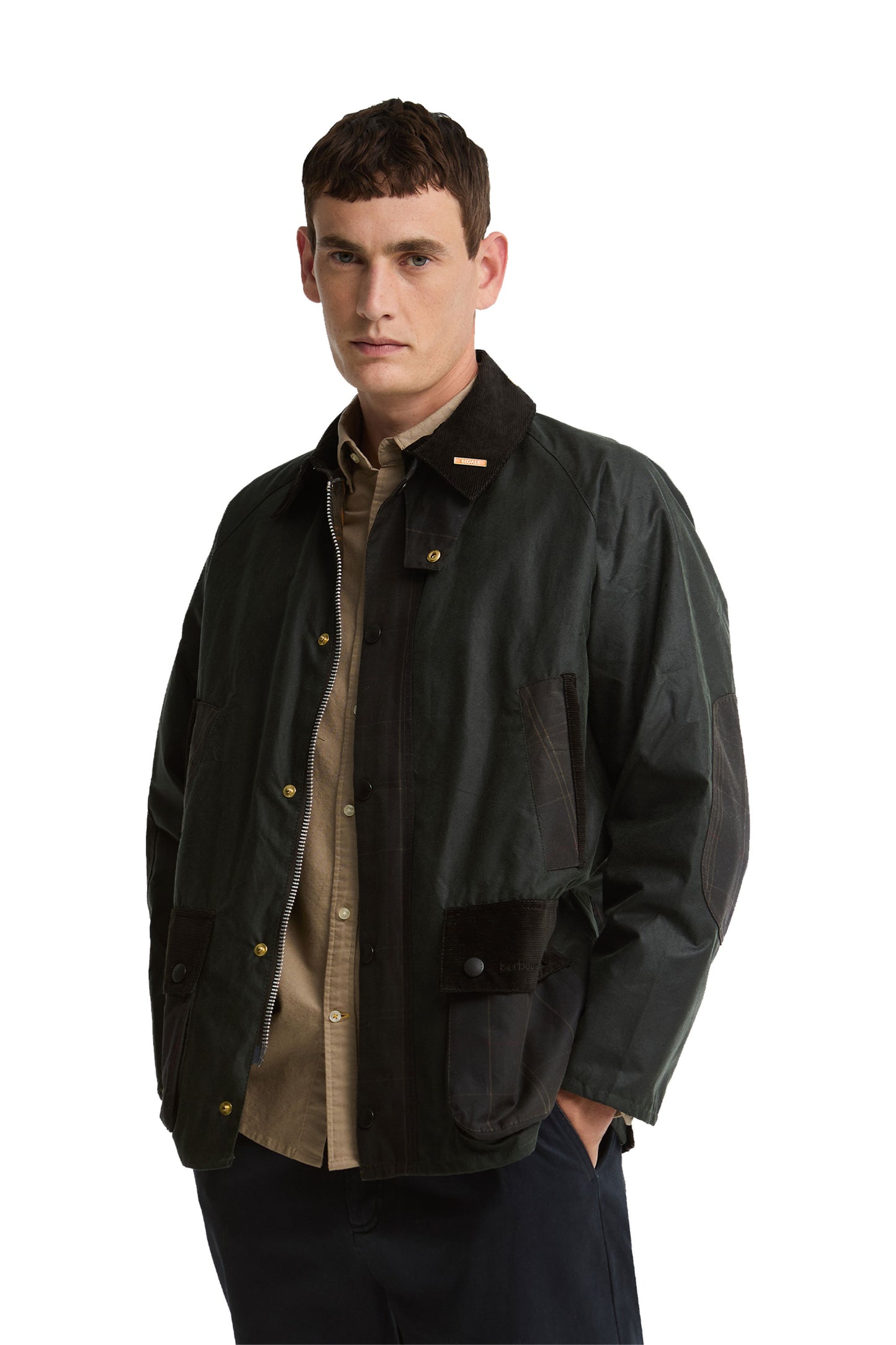 BARBOUR ICONS PATCH BEDALE JACKET SAGE Barbour Michael Stewart Menswear  Jackets