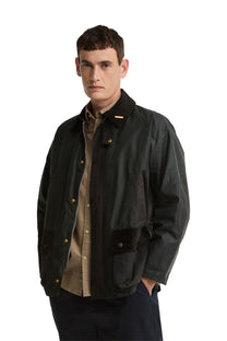 BARBOUR ICONS PATCH BEDALE JACKET SAGE Barbour Michael Stewart Menswear  Jackets