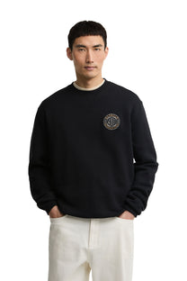 BARBOUR INTERNATIONAL 90TH ANNIVERSARY SWEATSHIRT BLACK Barbour International Michael Stewart Menswear  Sweatshirts