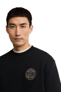 BARBOUR INTERNATIONAL 90TH ANNIVERSARY SWEATSHIRT BLACK Barbour International Michael Stewart Menswear  Sweatshirts