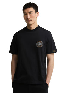 BARBOUR INTERNATIONAL 90TH ANNIVERSARY T-SHIRT BLACK Barbour International Michael Stewart Menswear  T-Shirts