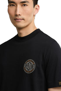 BARBOUR INTERNATIONAL 90TH ANNIVERSARY T-SHIRT BLACK Barbour International Michael Stewart Menswear  T-Shirts