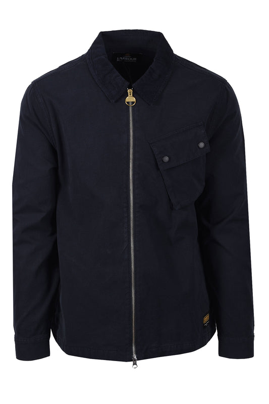 BARBOUR INTERNATIONAL A7 OVERSHIRT NAVY Barbour International Michael Stewart Menswear  Shirts