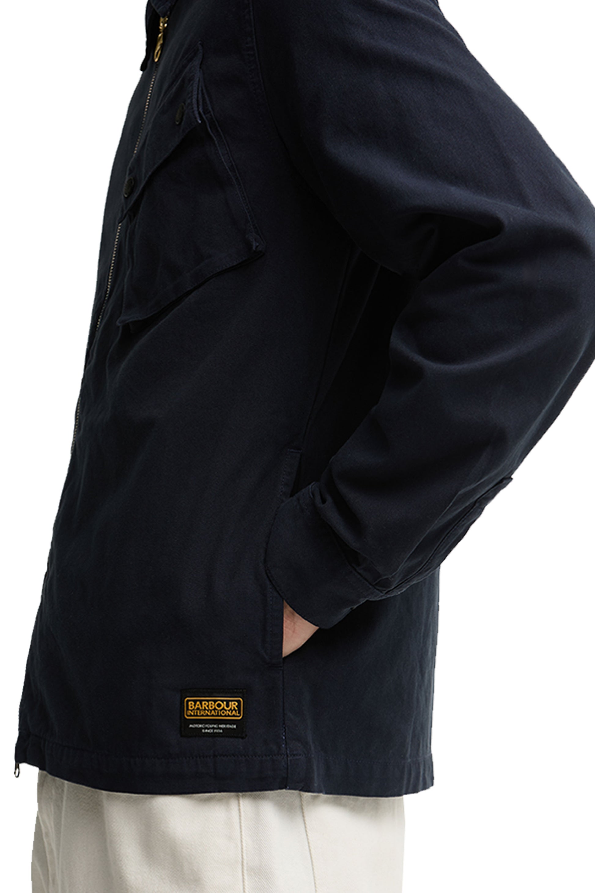 BARBOUR INTERNATIONAL A7 OVERSHIRT NAVY Barbour International Michael Stewart Menswear  Shirts