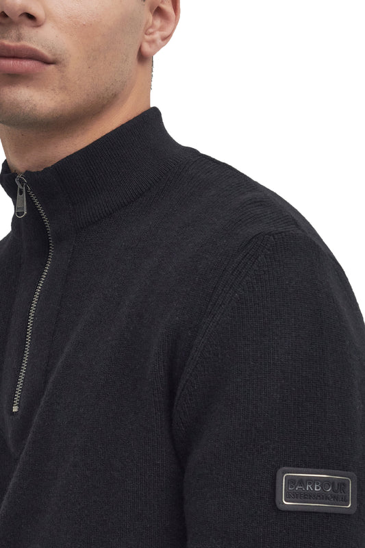 BARBOUR INTERNATIONAL CRAWLEY FUNNEL JUMPER | BLACK