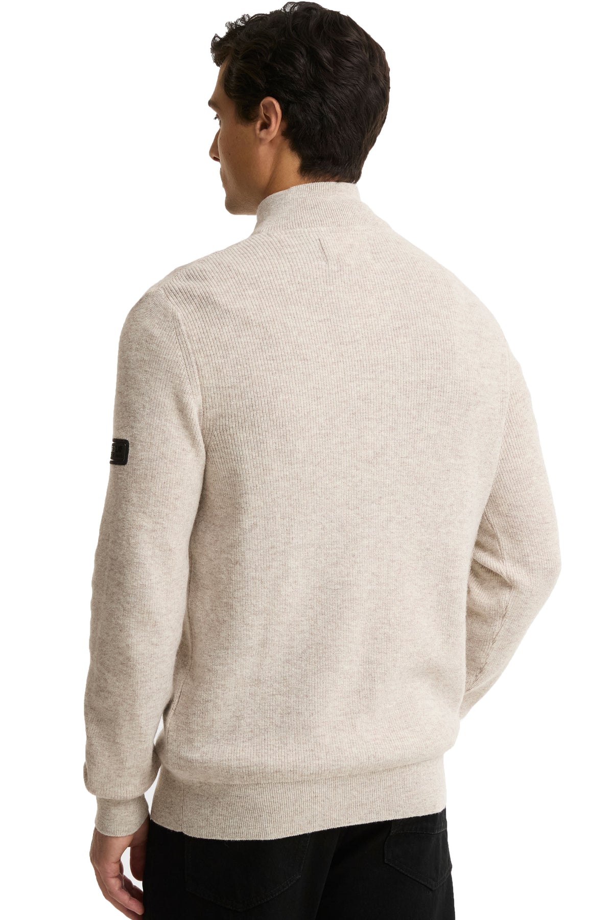 BARBOUR INTERNATIONAL CRAWLEY FUNNEL JUMPER | CONCRETE