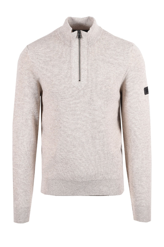 BARBOUR INTERNATIONAL CRAWLEY FUNNEL JUMPER | CONCRETE