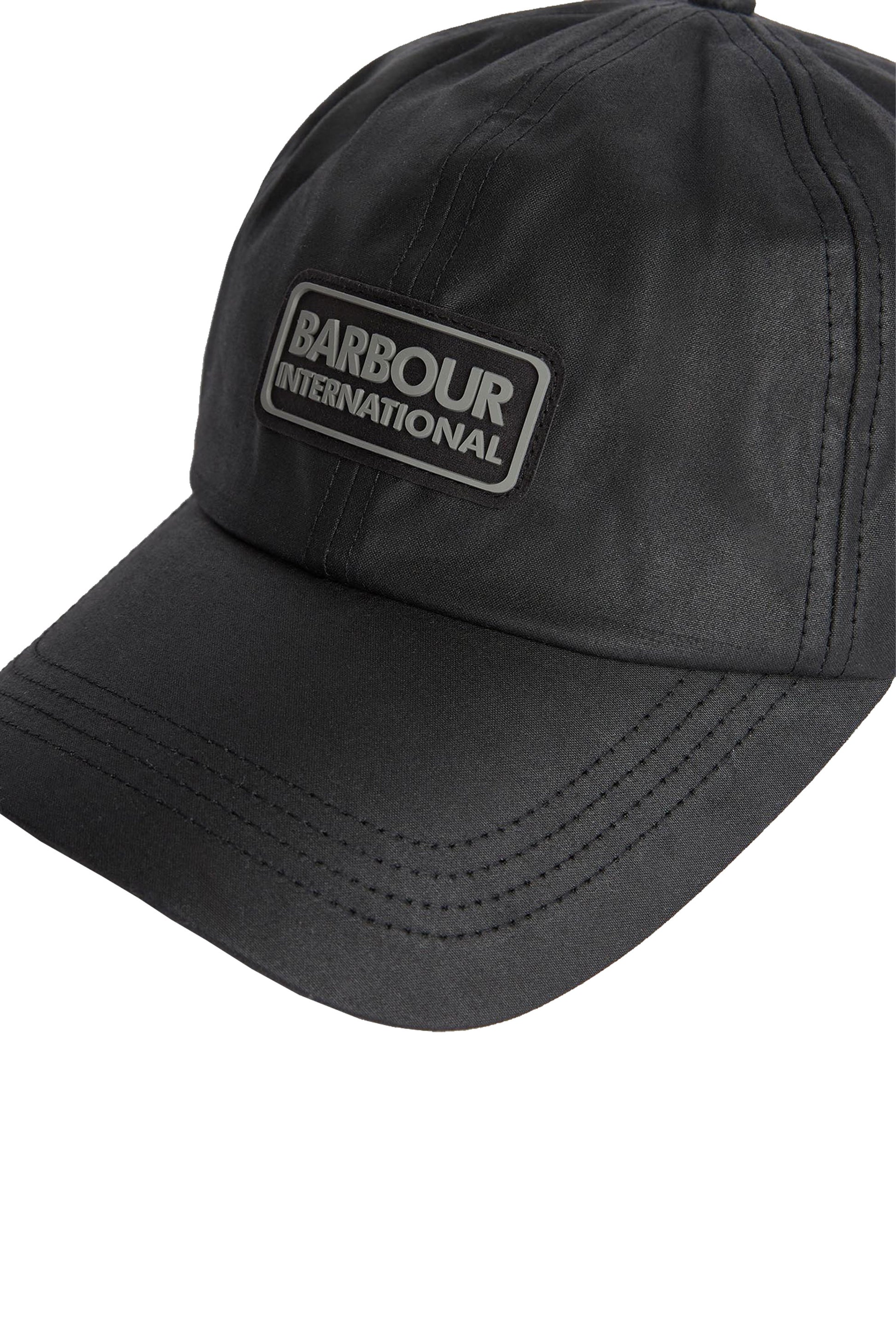 BARBOUR INTERNATIONAL DUKE CAP BLACK Barbour International Michael Stewart Menswear  Caps