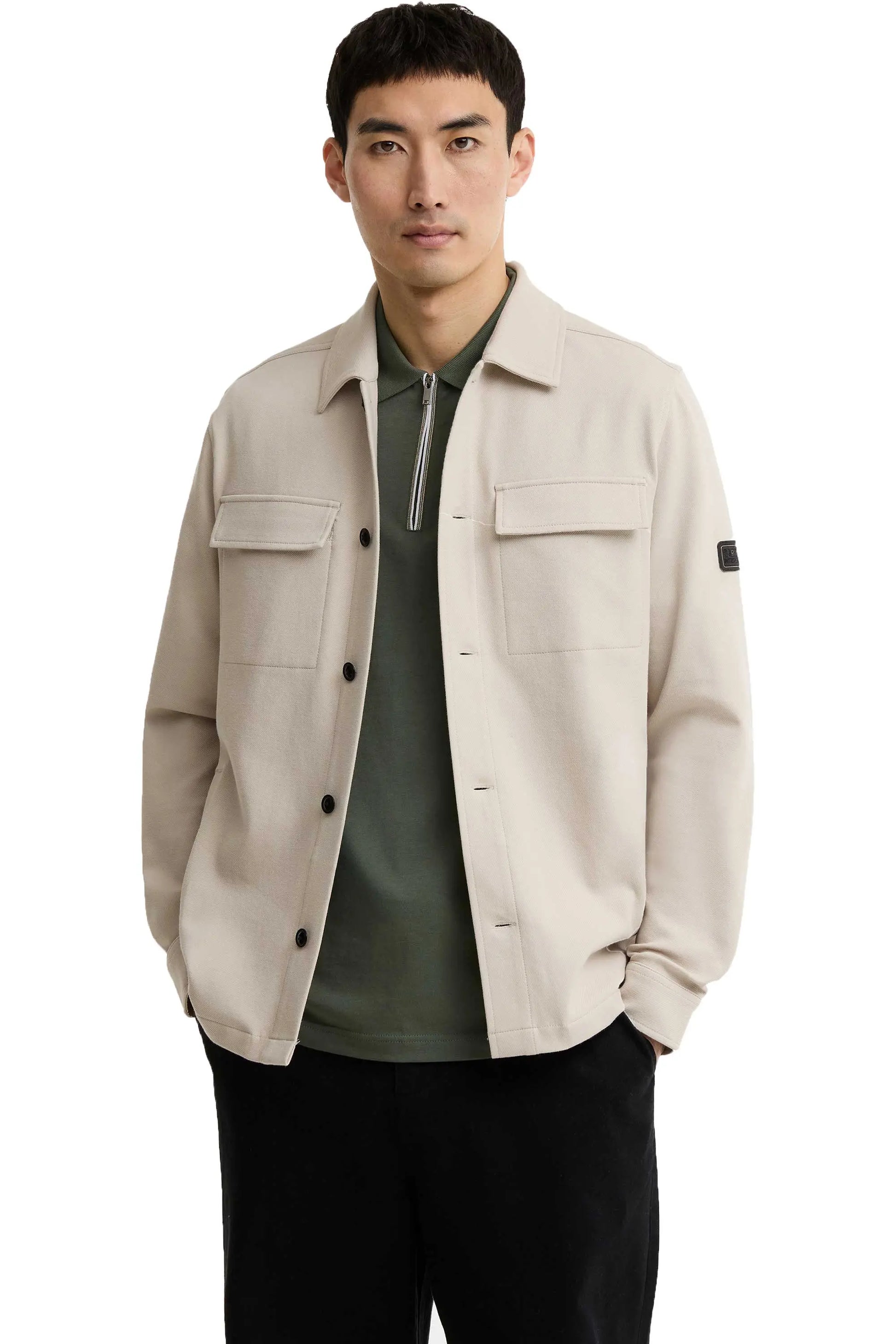 BARBOUR INTERNATIONAL ESH OVERSHIRT MIST Barbour International Michael Stewart Menswear
