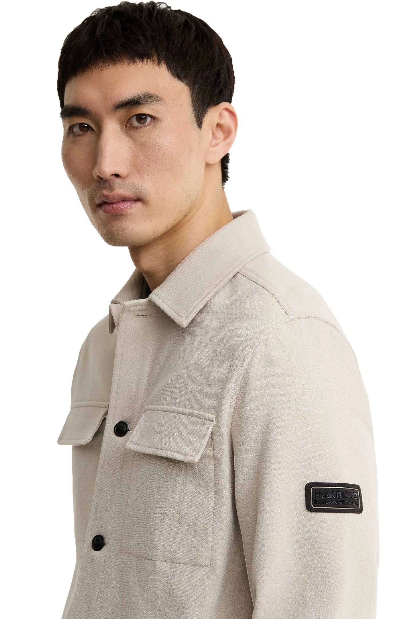 BARBOUR INTERNATIONAL ESH OVERSHIRT MIST Barbour International Michael Stewart Menswear