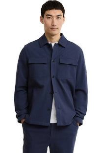 BARBOUR INTERNATIONAL ESH OVERSHIRT OXFORD BLUE Barbour International Michael Stewart Menswear