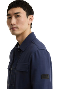 BARBOUR INTERNATIONAL ESH OVERSHIRT OXFORD BLUE Barbour International Michael Stewart Menswear