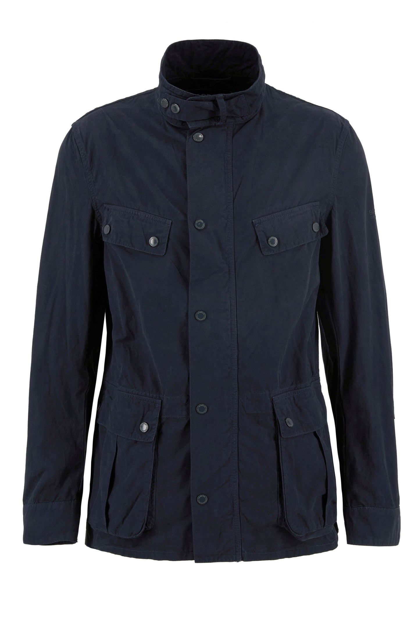 BARBOUR INTERNATIONAL GARMENT DYED CASUAL JACKET NAVY