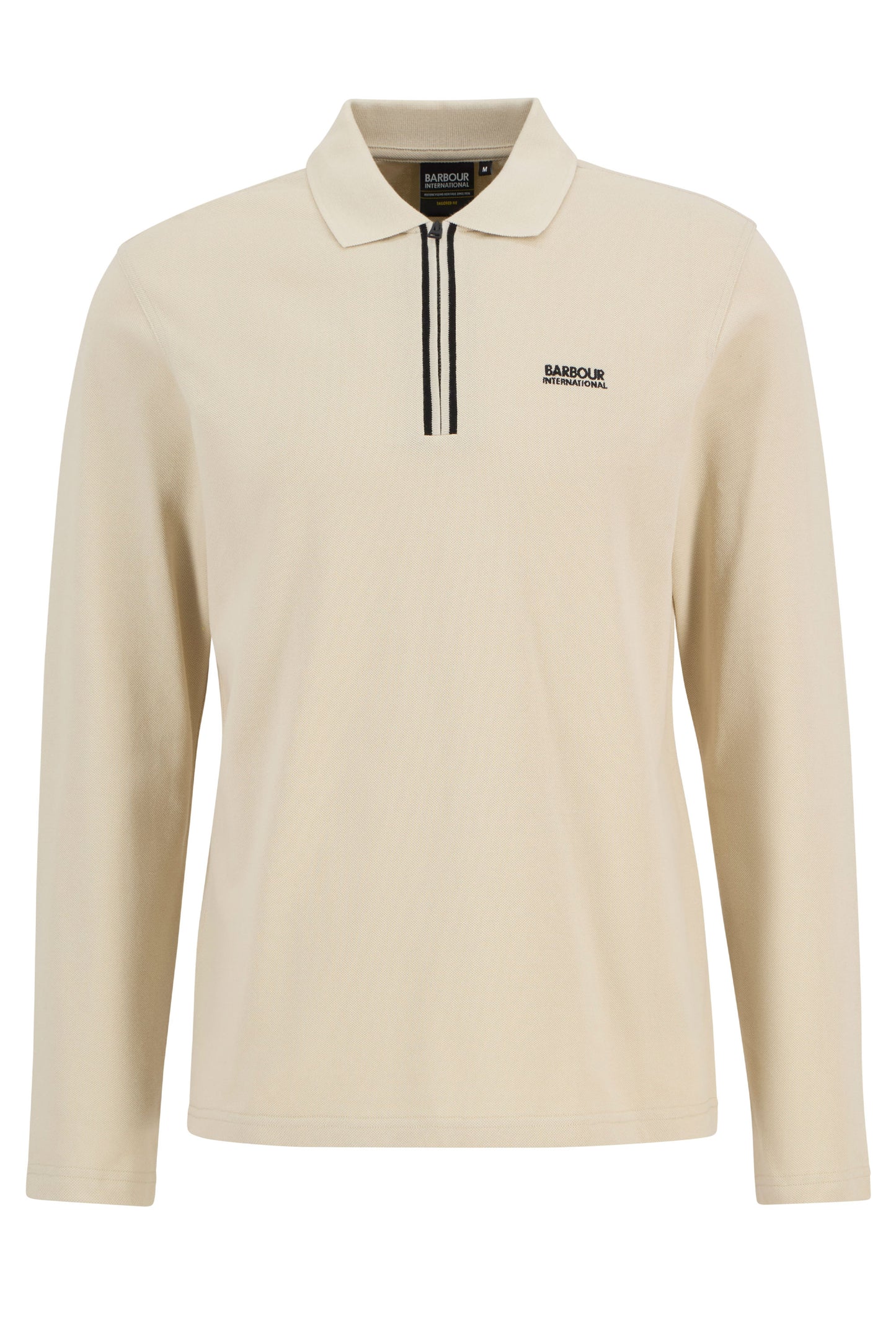 BARBOUR INTERNATIONAL MARSHALL LONG SLEEVE POLO MIST