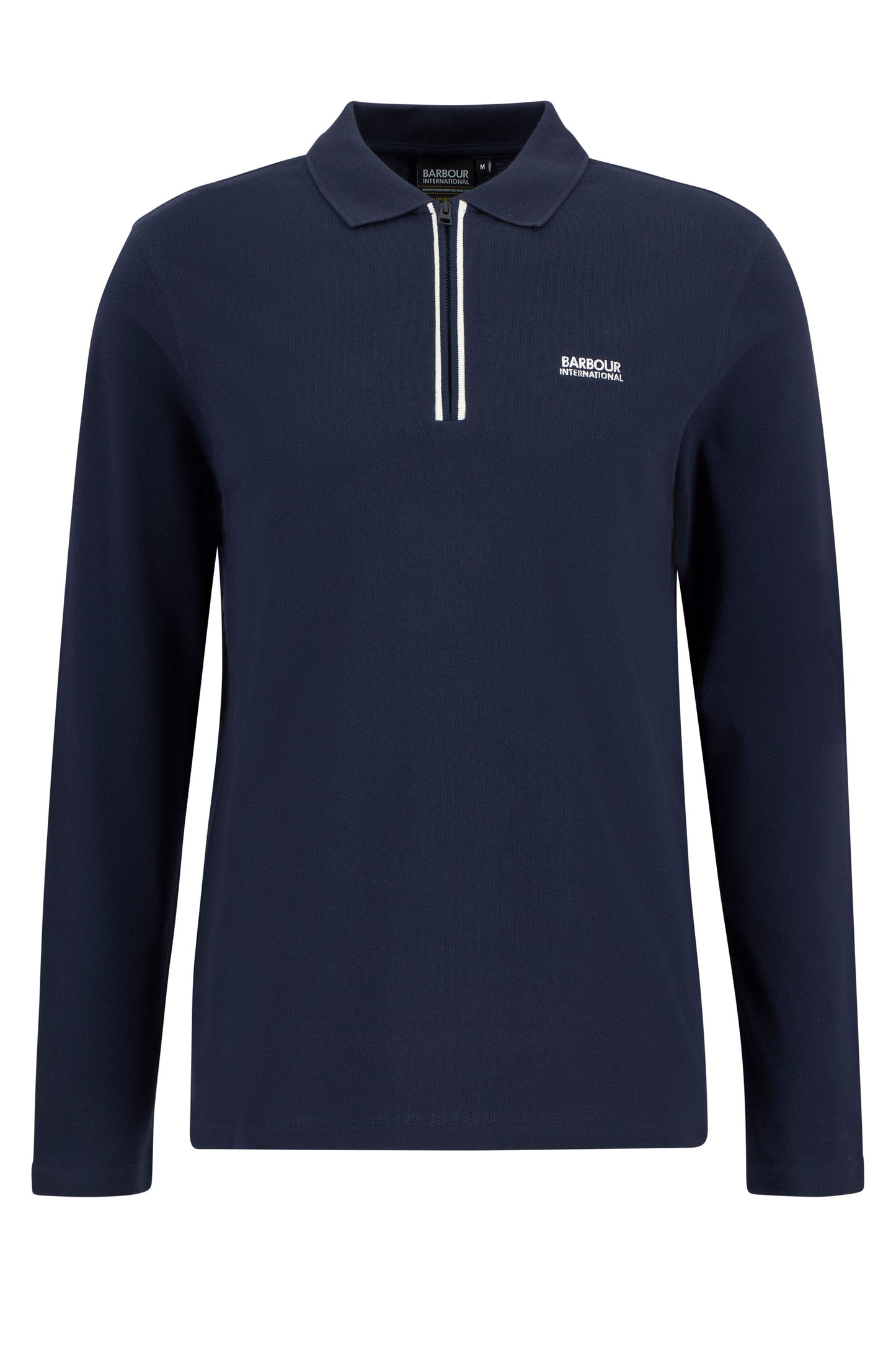 BARBOUR INTERNATIONAL MARSHALL LONG SLEEVE POLO NAVY