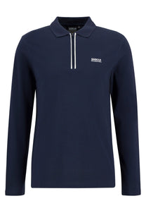 BARBOUR INTERNATIONAL MARSHALL LONG SLEEVE POLO NAVY Barbour International