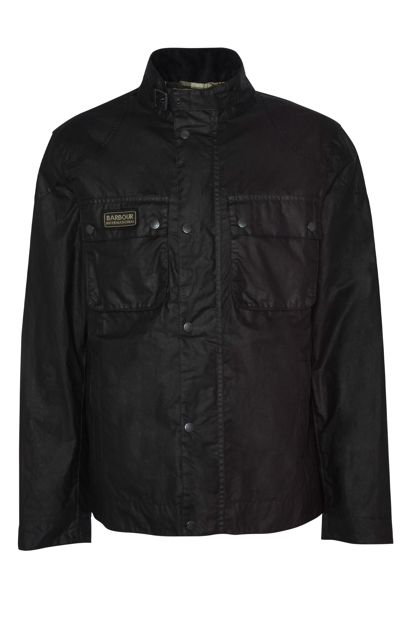 BARBOUR INTERNATIONAL MERTON WAX JACKET BLACK