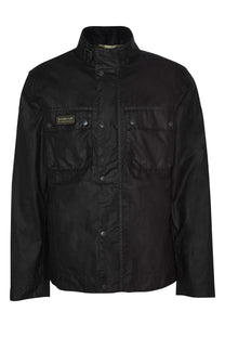 BARBOUR INTERNATIONAL MERTON WAX JACKET BLACK Barbour International