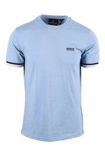 BARBOUR INTERNATIONAL NEWPORT TIP T-SHIRT POWDER BLUE Barbour International Michael Stewart Menswear  T-Shirts