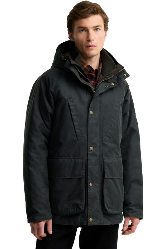 BARBOUR INTERNATIONAL OAKDALE WAX JACKET | SAGE