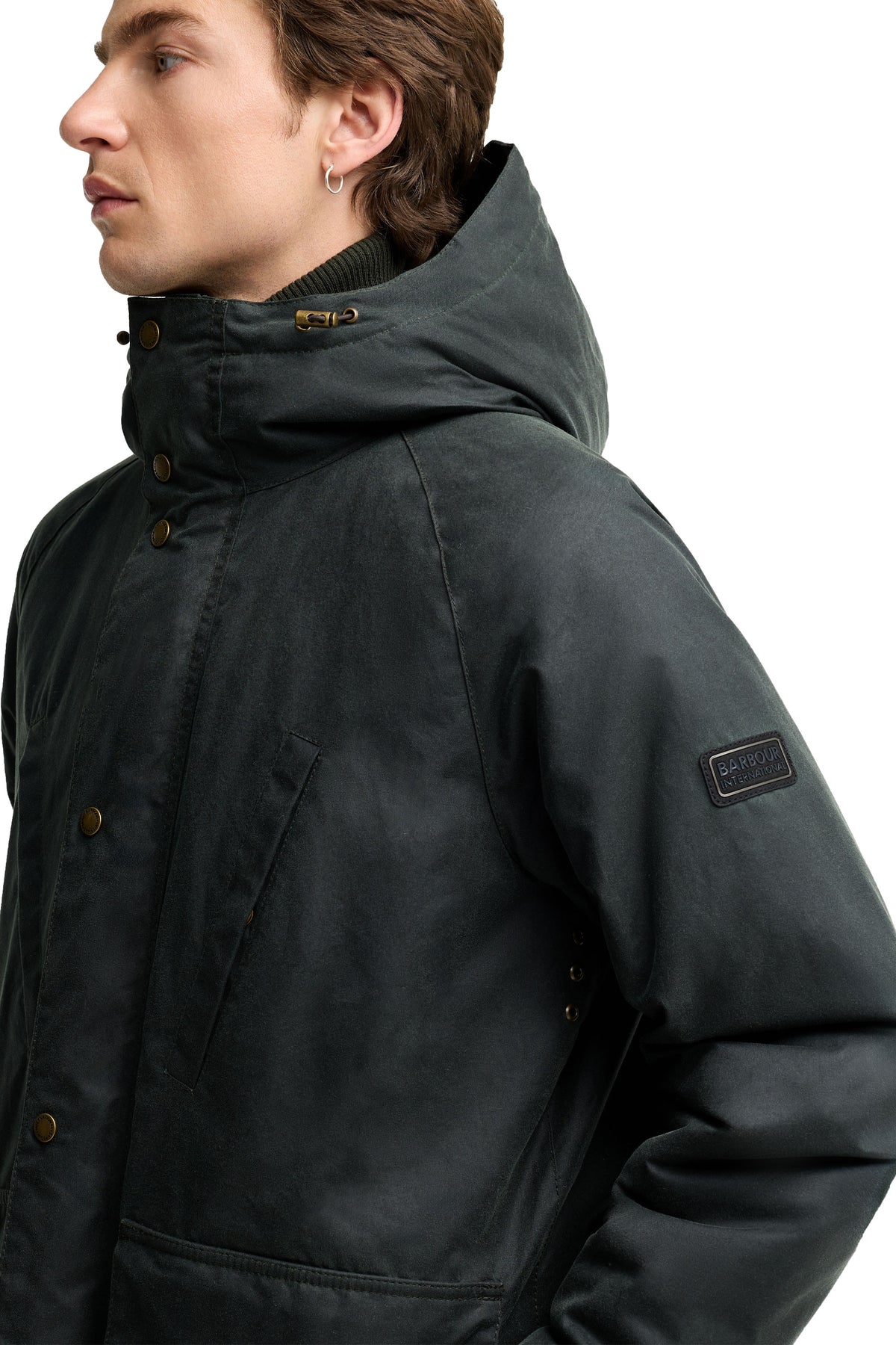 BARBOUR INTERNATIONAL OAKDALE WAX JACKET | SAGE