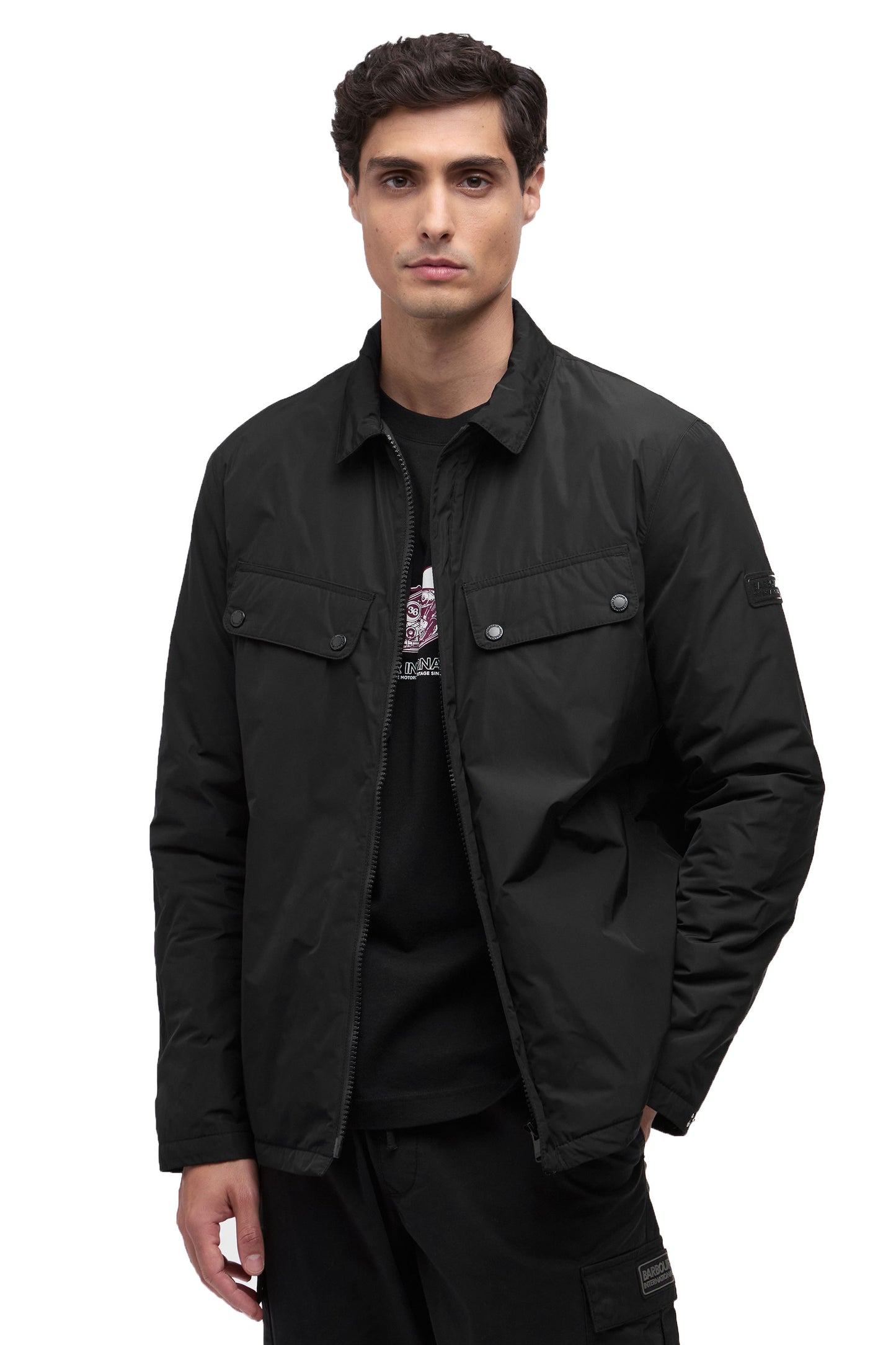 BARBOUR INTERNATIONAL PADDED ARIEL JACKET BLACK