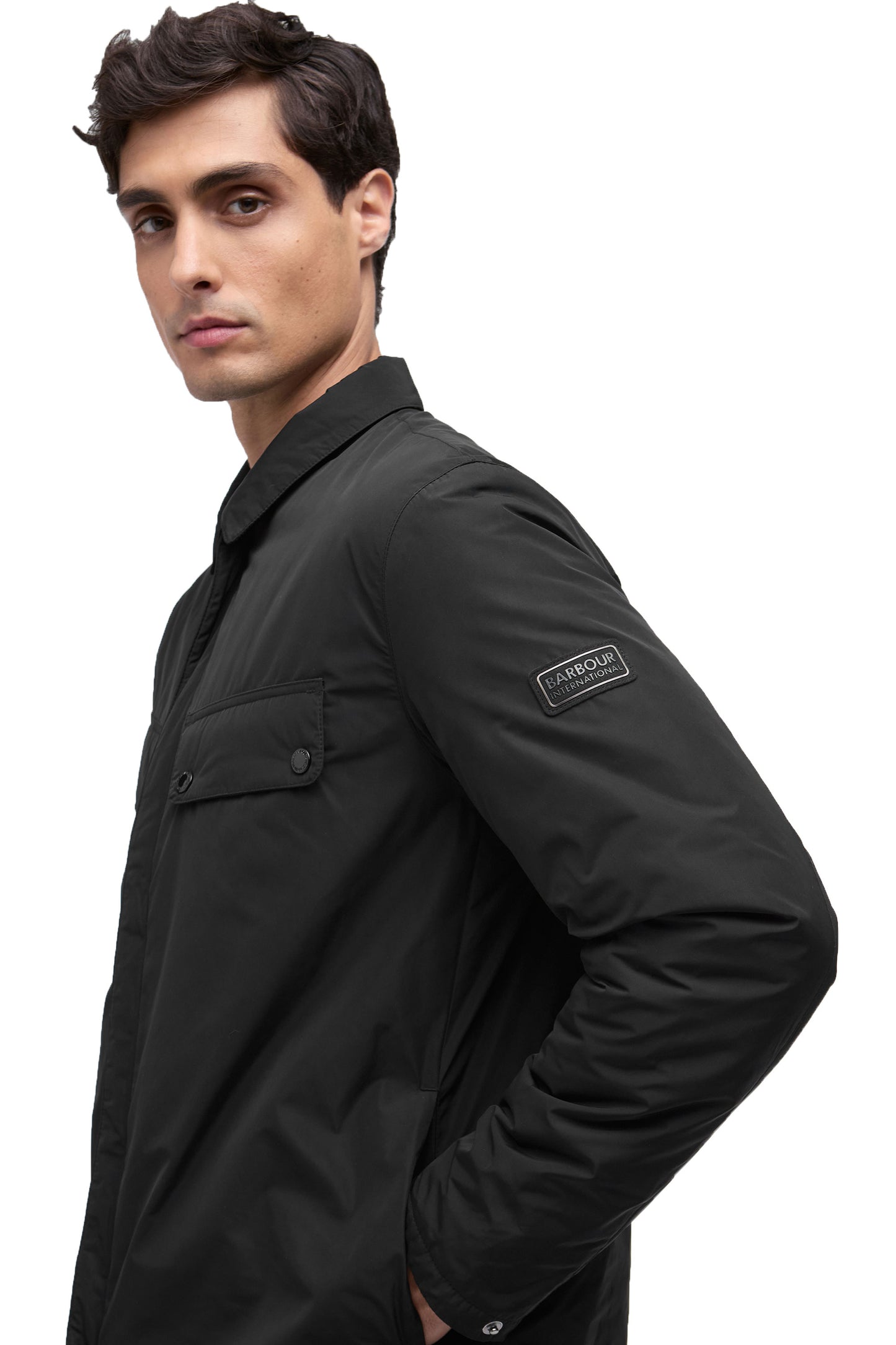 BARBOUR INTERNATIONAL PADDED ARIEL JACKET BLACK