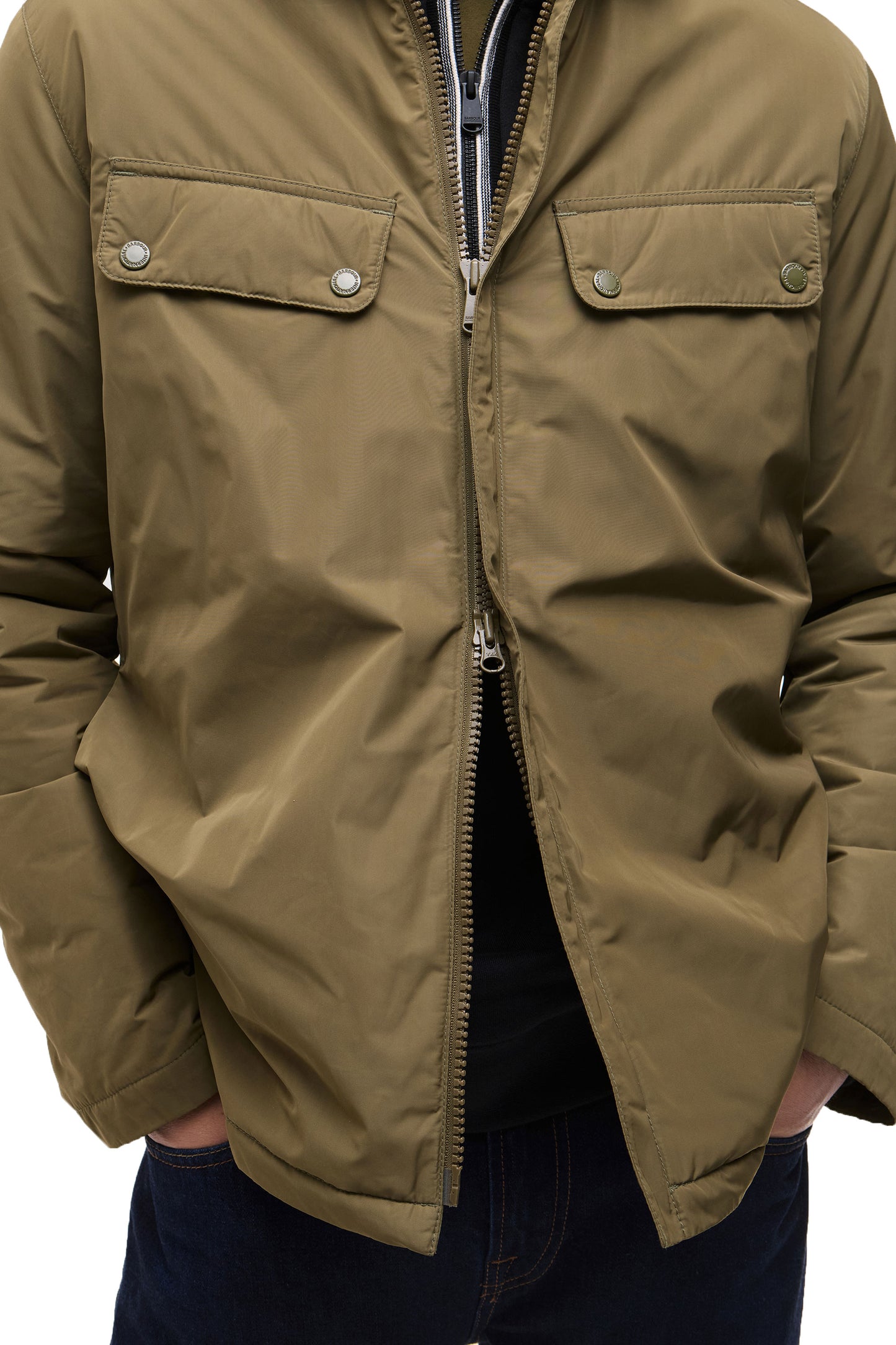 BARBOUR INTERNATIONAL PADDED ARIEL JACKET LIGHT SAGE