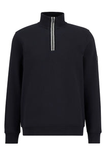 BARBOUR INTERNATIONAL RUFFORTH HALF ZIP BLACK Barbour International