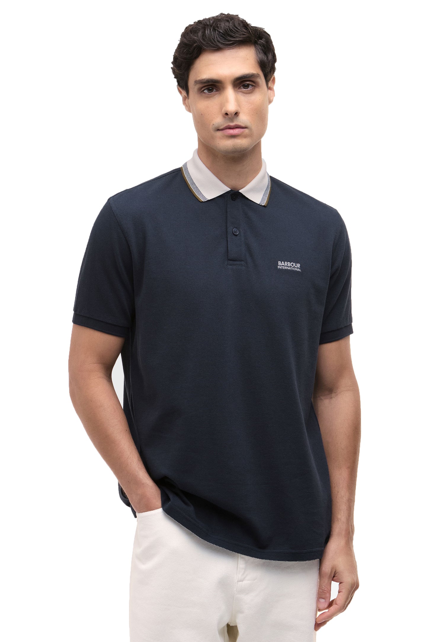 BARBOUR INTERNATIONAL VASE POLO NAVY