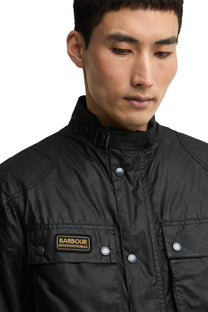 BARBOUR INTERNATIONAL WINTER MERTON JACKET BLACK Barbour International Michael Stewart Menswear  Jackets