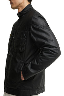 BARBOUR INTERNATIONAL WINTER MERTON JACKET BLACK Barbour International Michael Stewart Menswear  Jackets
